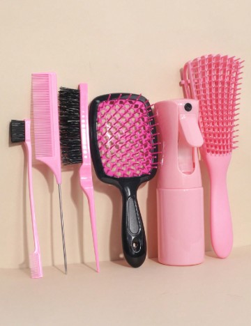 
						Set accesorii par 6 bucati SHEIN, roz