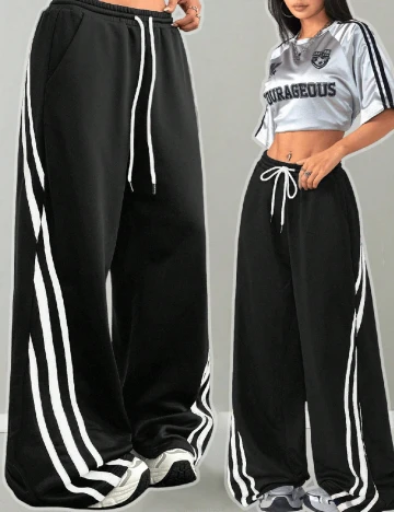 Pantaloni SHEIN, negru