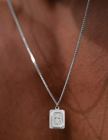 
						Colier SHEIN, argintiu