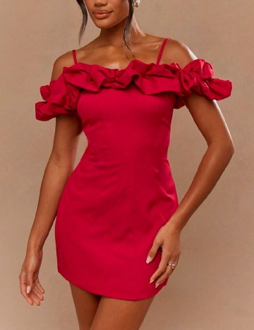 
						Rochie scurta Missguided, rosu