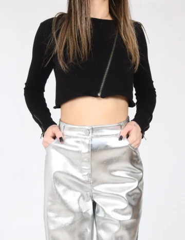 Pantaloni C&A, argintiu