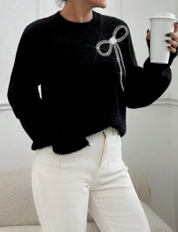 Pulover SHEIN, negru