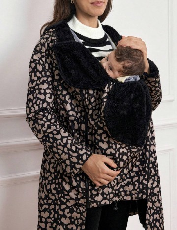 Geaca SHEIN Maternity, animal print