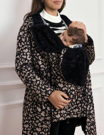 Geaca SHEIN Maternity, animal print