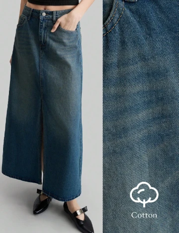 Fusta SHEIN, albastru