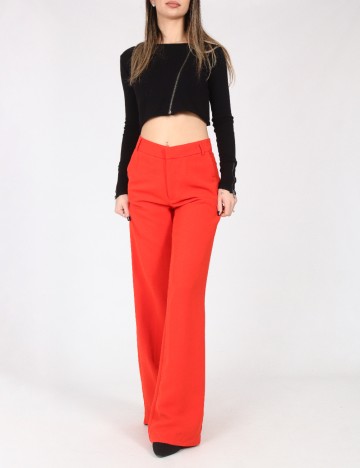 Pantaloni Zara, portocaliu