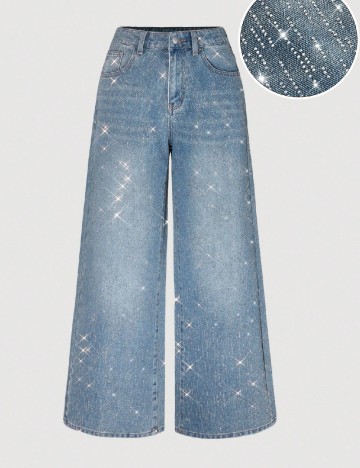 
						Blugi SHEIN, albastru