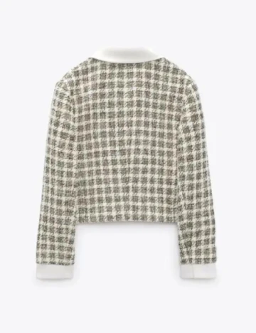 Sacou Zara, alb/verde