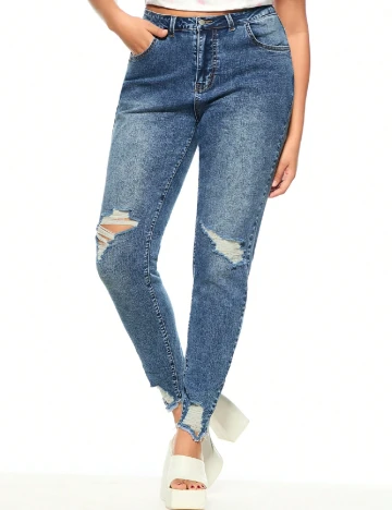 Blugi SHEIN CURVE, albastru