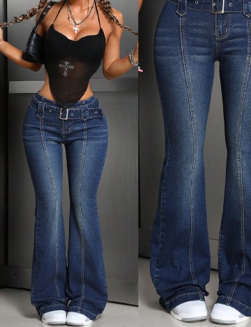 
						Blugi SHEIN, albastru