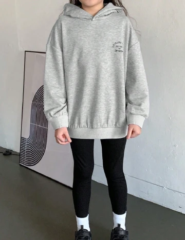 Compleu Shein Kids, negru/gri