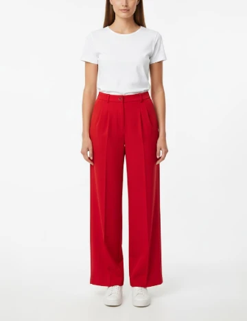Pantaloni SHEIN, rosu