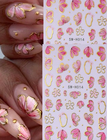 
						Set stickere pentru unghii SHEIN, roz