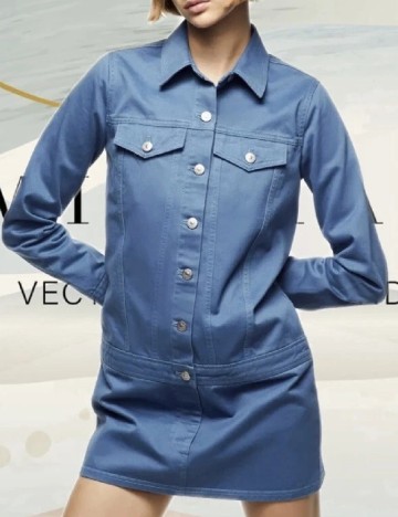 Rochie scurta Zara, albastru