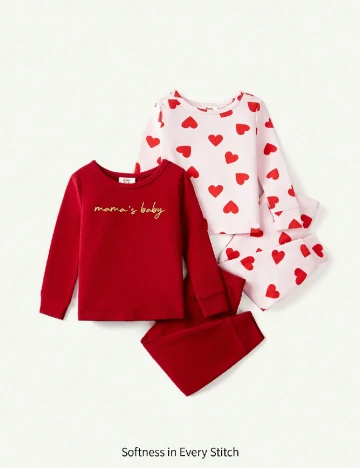 Set pijamale Shein Kids, mix culori