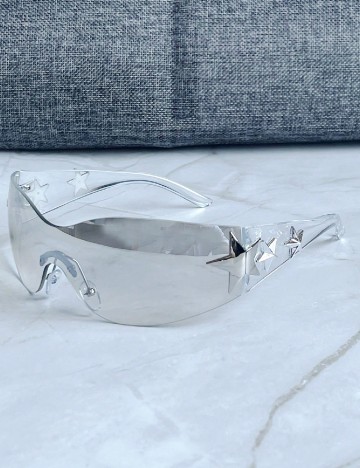 
						Ochelari de soare SHEIN, transparent