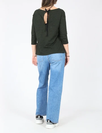 Bluza Zara, verde/negru