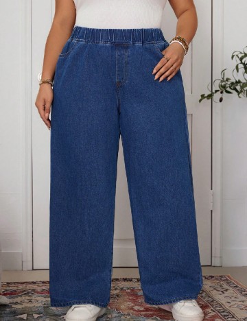 
						Blugi SHEIN CURVE, albastru