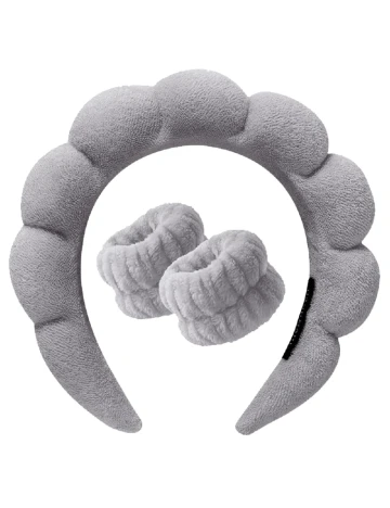 Set coronita si accesorii pentru incheieturi SHEIN, gri