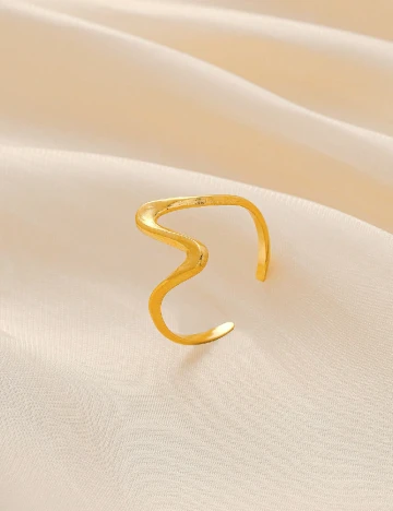 Inel reglabil SHEIN, auriu