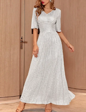 Rochie lunga SHEIN, argintiu