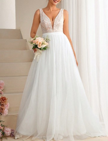 
						Rochie lunga SHEIN, alb