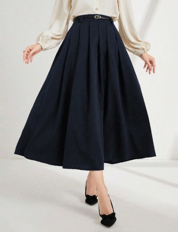 
						Fusta SHEIN, bleumarin inchis