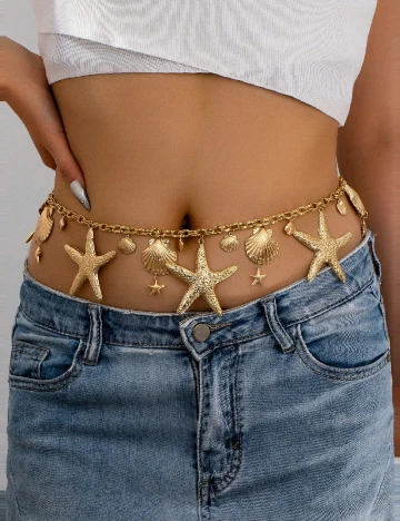 Colier de corp SHEIN, auriu