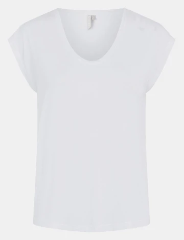Tricou Pieces, alb, M