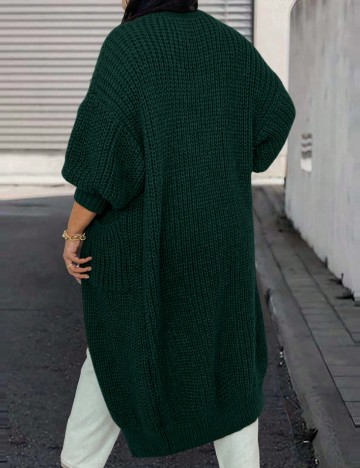 Cardigan SHEIN CURVE, verde
