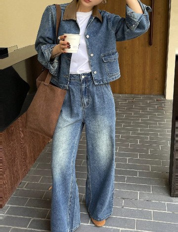 
						Compleu Dazy, albastru