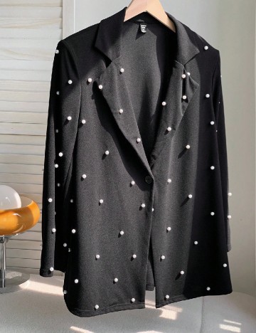 
						Sacou SHEIN CURVE, negru