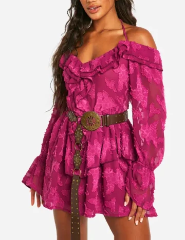 Rochie scurta Boohoo, roz