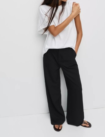 Pantaloni Pull&Bear, negru