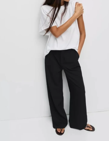 Pantaloni Pull&Bear, negru