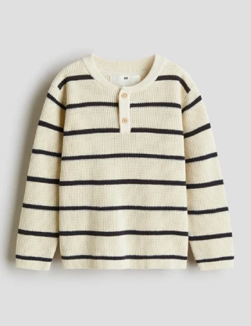 Bluza H&M, bej/negru