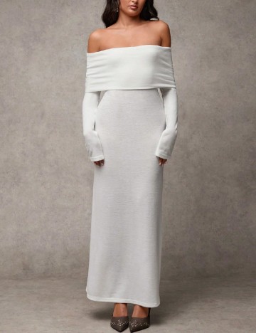 
						Rochie lunga SHEIN, alb
