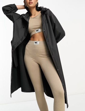 
						Jacheta de ploaie ASOS, negru