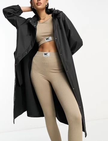 Jacheta de ploaie ASOS, negru