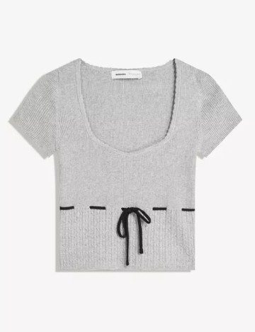 Top Bershka, gri