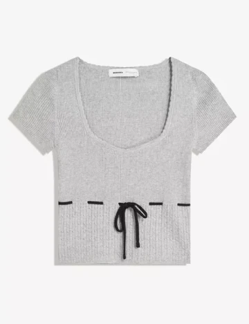 Top Bershka, gri