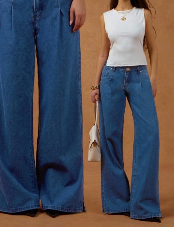 
						Blugi Forever 21, albastru