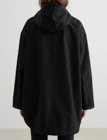 Geaca impermeabila oversize Aimn, negru