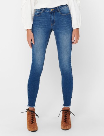 Blugi Jacqueline de Yong, albastru denim, M/32