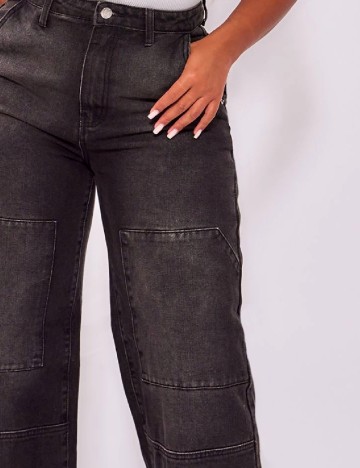 Blugi PrettyLittleThing, negru