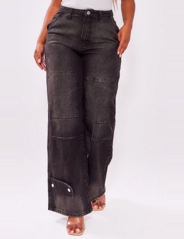 Blugi PrettyLittleThing, negru