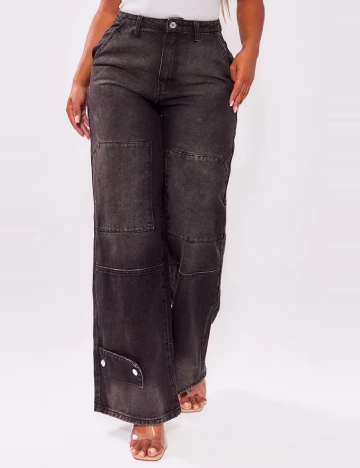 Blugi PrettyLittleThing, negru