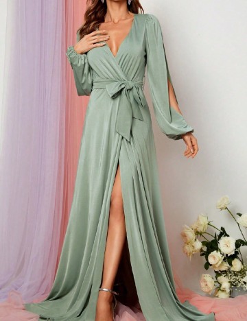 
						Rochie lunga Faeriesty, verde