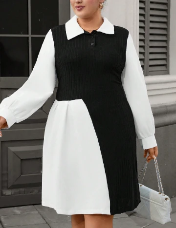 Rochie scurta SHEIN CURVE, negru