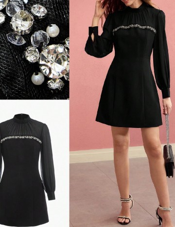 
						Rochie scurta MOTF, negru